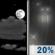 Friday Night: Partly Cloudy then Slight Chance Light Rain