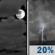 Wednesday Night: Mostly Cloudy then Slight Chance Showers And Thunderstorms
