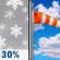Saturday: Chance Light Snow then Mostly Sunny